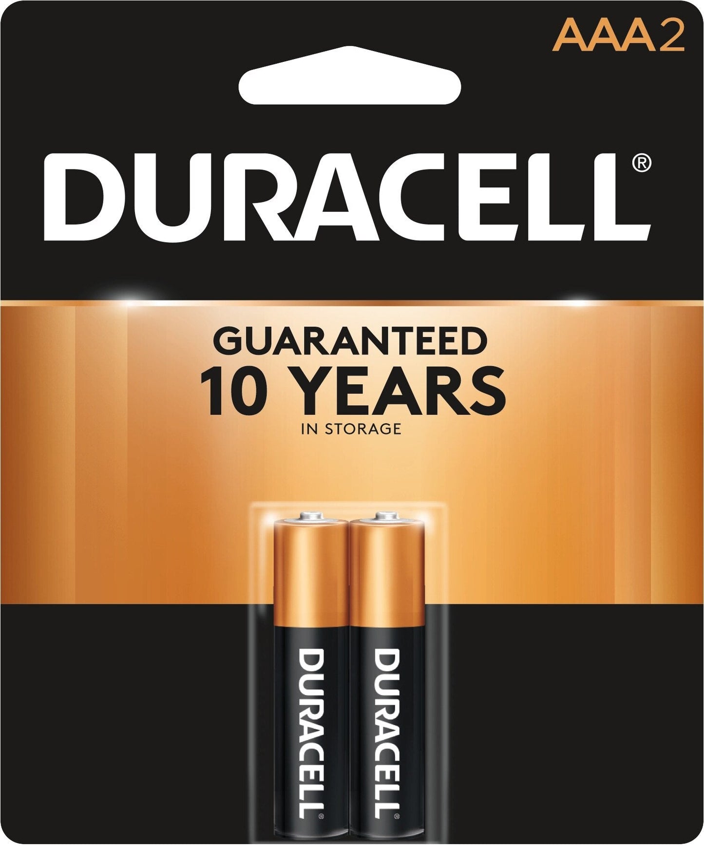 DURACELL COPPERTOP AAA BATTERIES 2/PACK