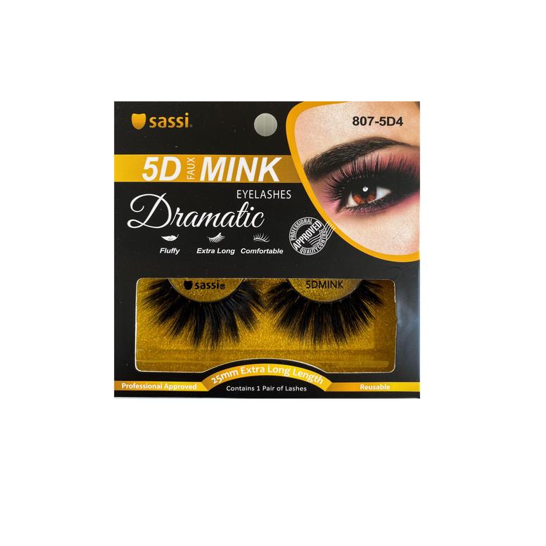SASSI 5D EXTRA LONG FAUX MINK DRAMATIC LASHES