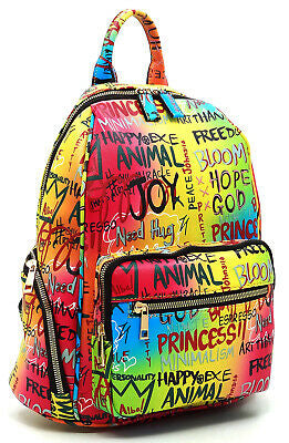 GRAFFITI PRINTED BACKPACK