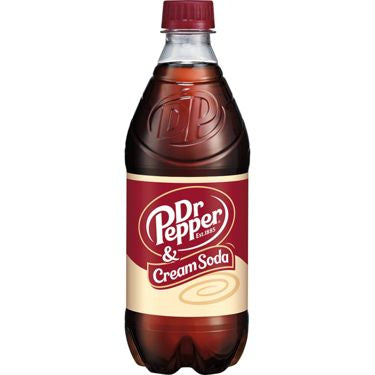 DR PEPPER & CREAM SODA - 20 FL OZ.