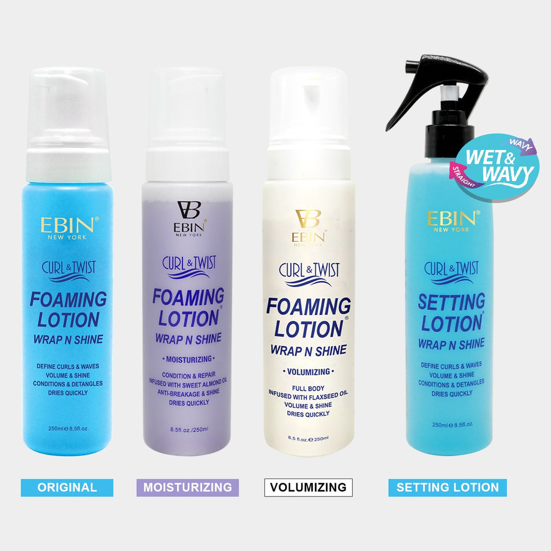EBIN CURL & TWIST FOAMING LOTION 8 OZ.