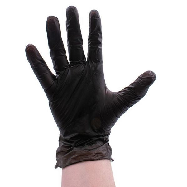 COLORTRAK BLACK VINYL GLOVES (1 PAIR)