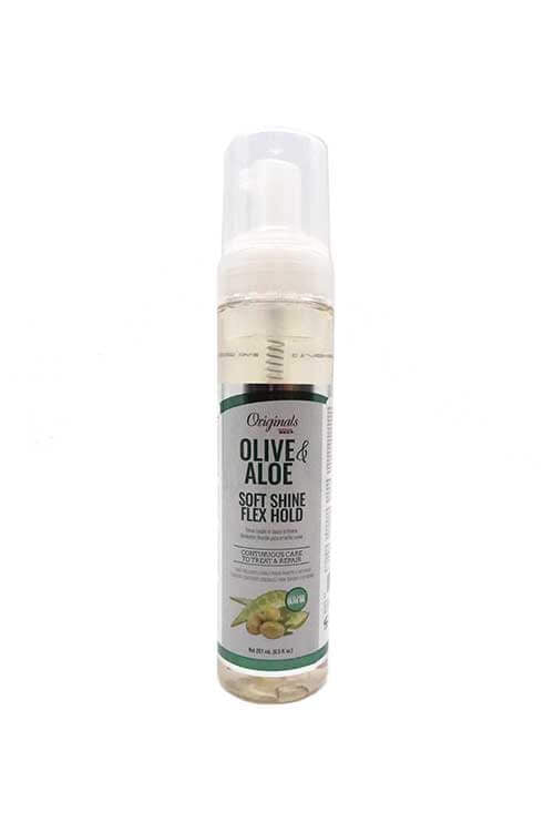 ORIGINALS OLIVE & ALOE SOFT SHINE FLEX HOLD 8.5 OZ.
