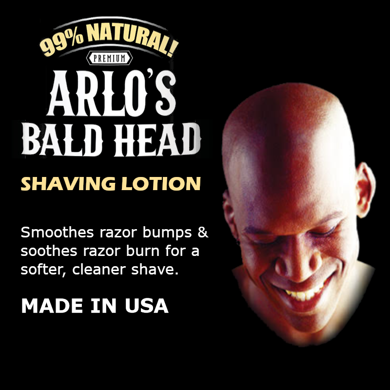 ARLO’S BALD HEAD SHAVING LOTION 6 OZ.