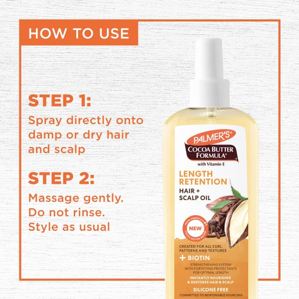 PALMER’S LENGTH RETENTION HAIR & SCALP OIL + BIOTIN 5.1 FL.OZ