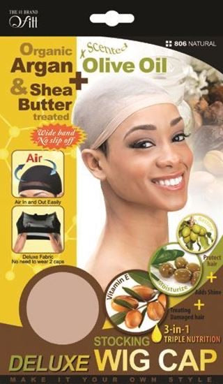 QFITT ORGANIC ARGAN & SHEA BUTTER PLUS OLIVE OIL DELUXE STOCKING CAP