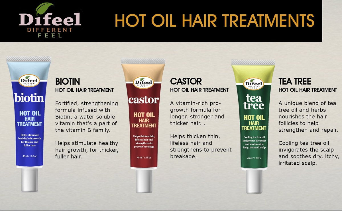 DIFEEL HOT OIL HAIR TREATMENT 1.5 OZ.