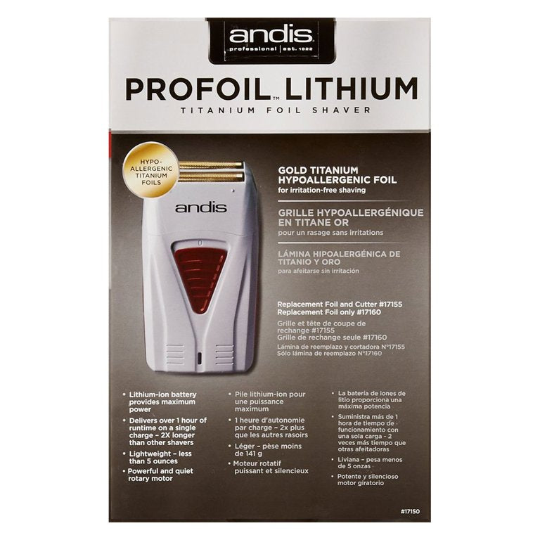 ANDIS PROFOIL LITHIUM TITANIUM FOIL SHAVER #17150