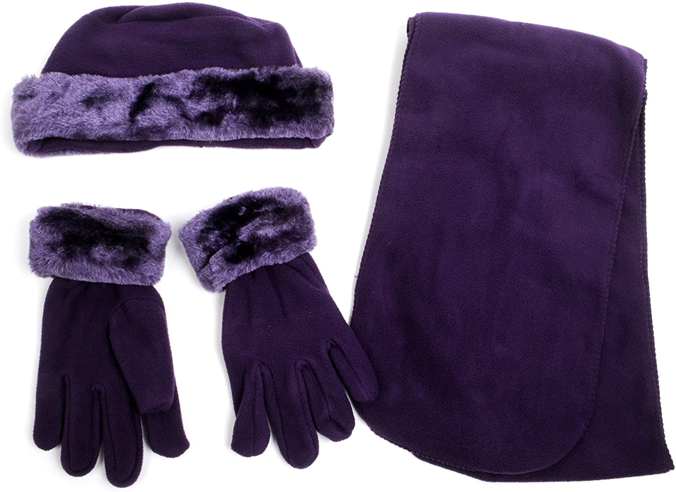 WOMEN’S FLEECE WARM HAT SET