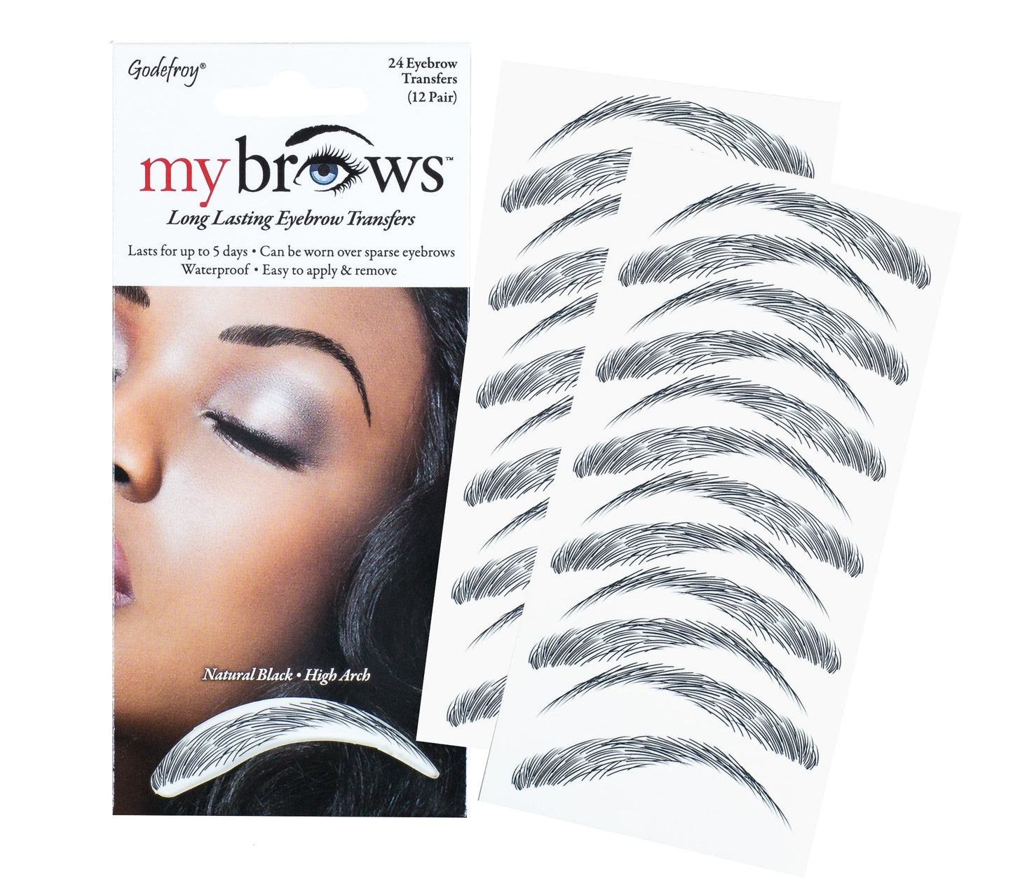 MY BROWS LONG LASTING EYEBROW TRANSFER (12 PAIR)