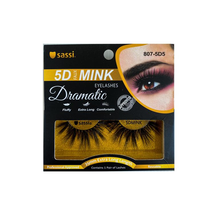 SASSI 5D EXTRA LONG FAUX MINK DRAMATIC LASHES