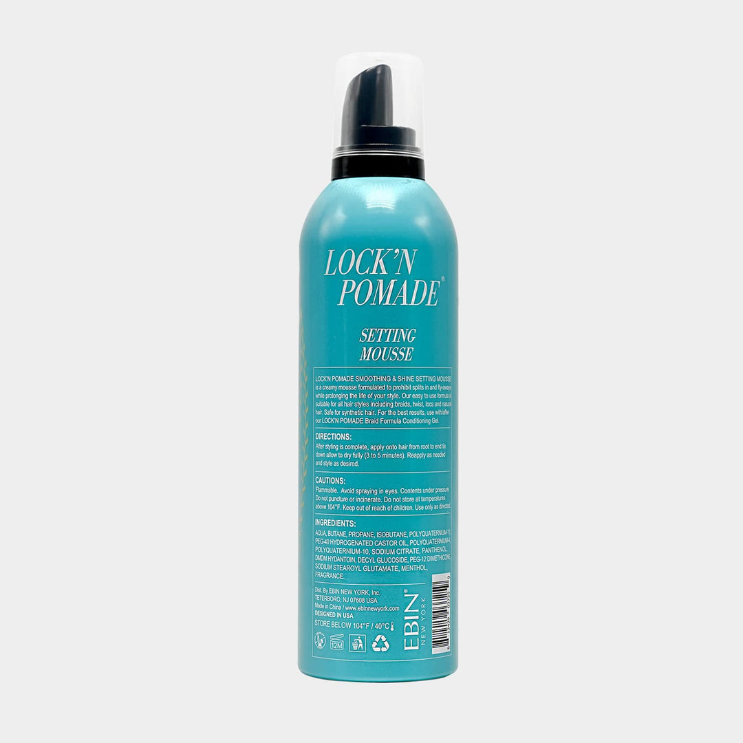 EBIN SETTING MOUSSE SMOOTHING & SHINE - MENTHOL 12.5 OZ.