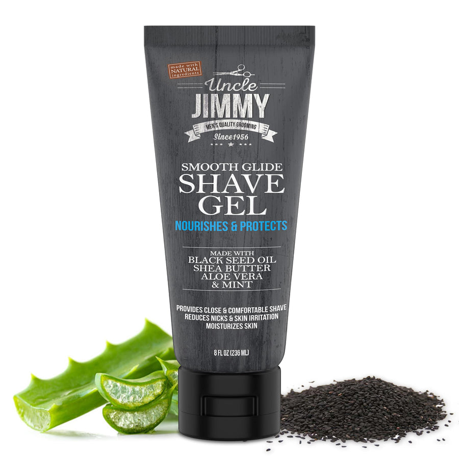 UNCLE JIMMY SMOOTH GLIDE SHAVE GEL 8 OZ.