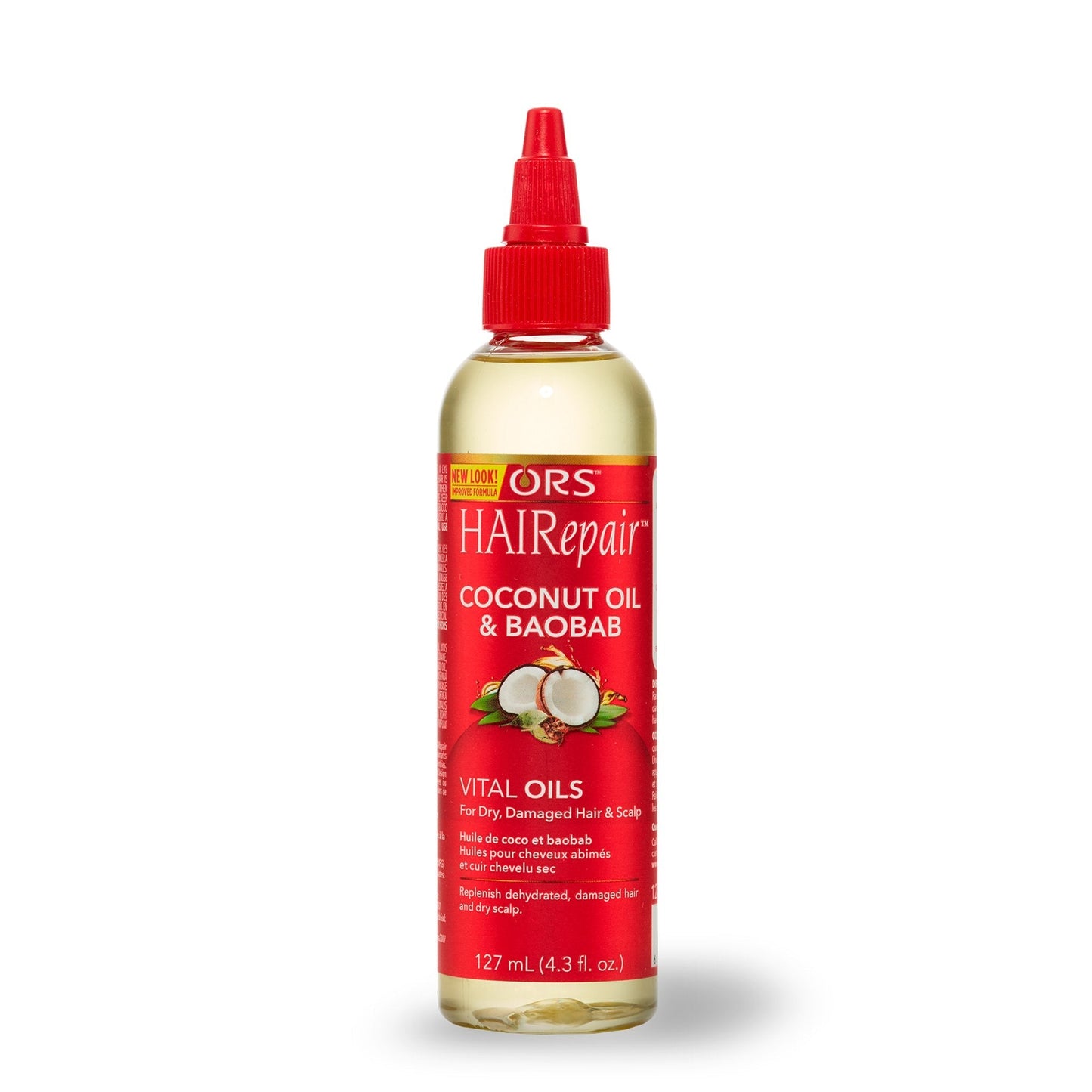 COCONUT AND BAOBAB VITAL OILS FOR DRY, DAMAGED HAIR AND SCALP 6 OZ.