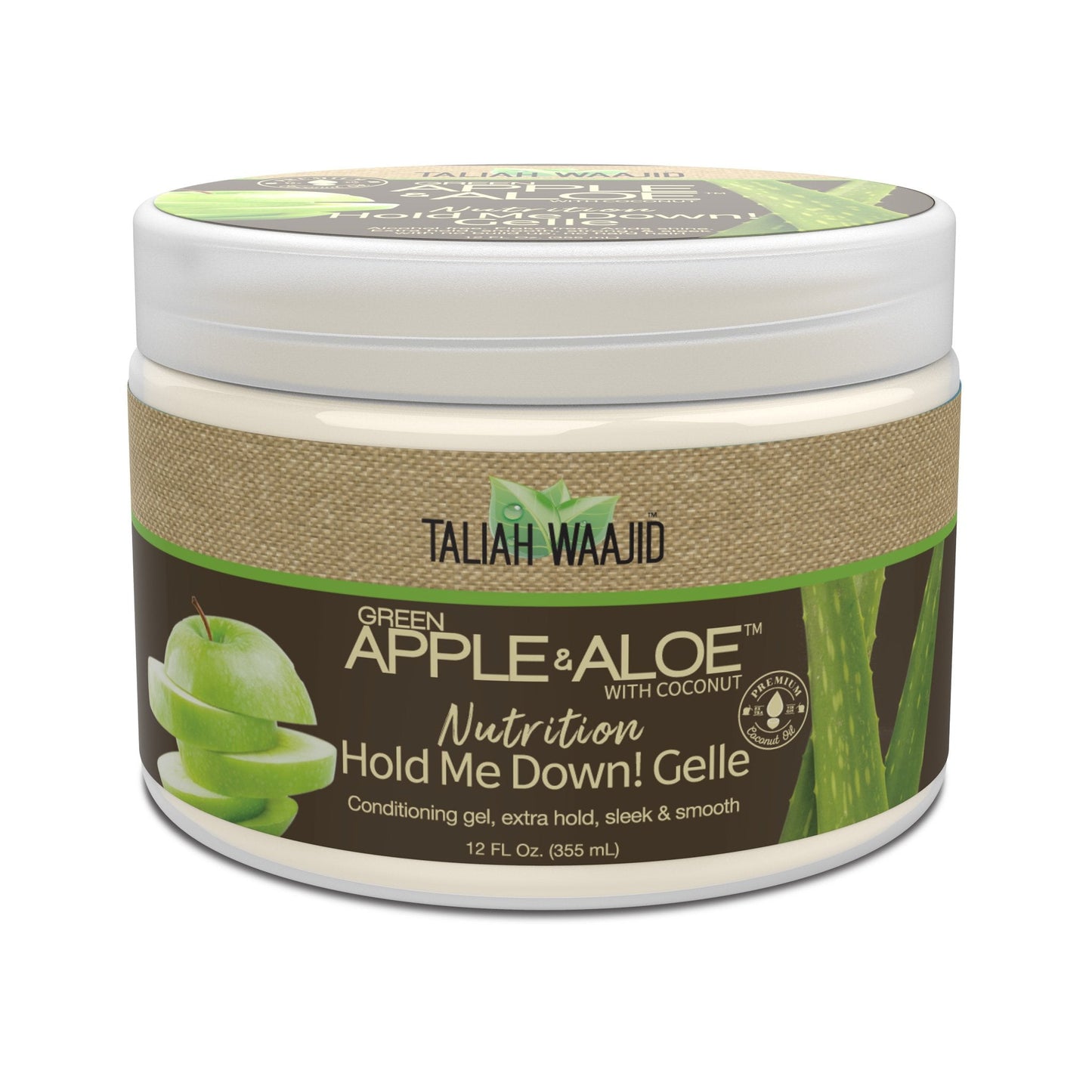 GREEN APPLE & ALOE NUTRITION HOLD ME DOWN GELLE 12 OZ.