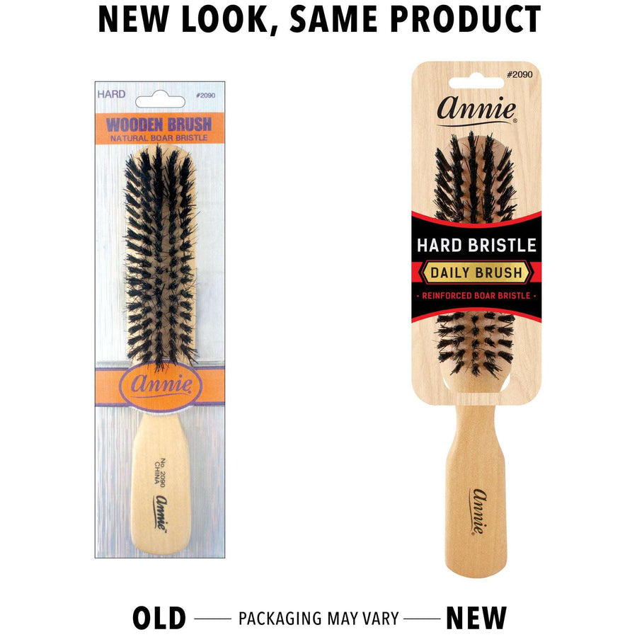 ANNIE HARD WOODEN BOAR BRISTLE 5 ROW BRUSH 2090