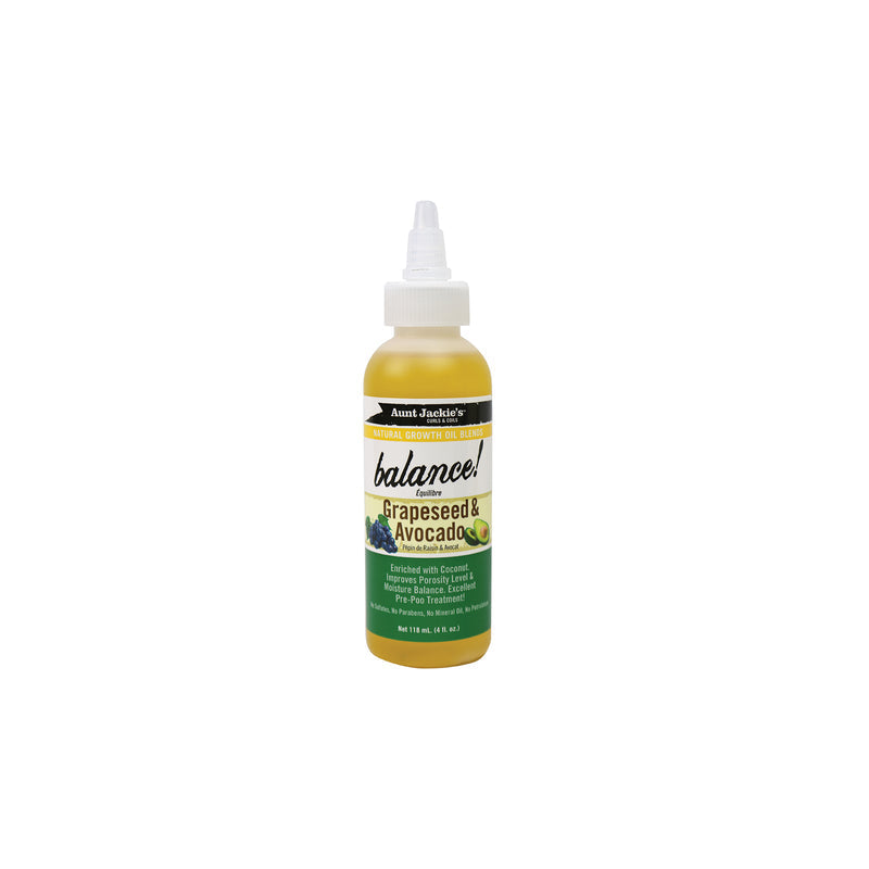 AUNT JACKIE’S BALANCE - GRAPESEED & AVOCADO 4 OZ.