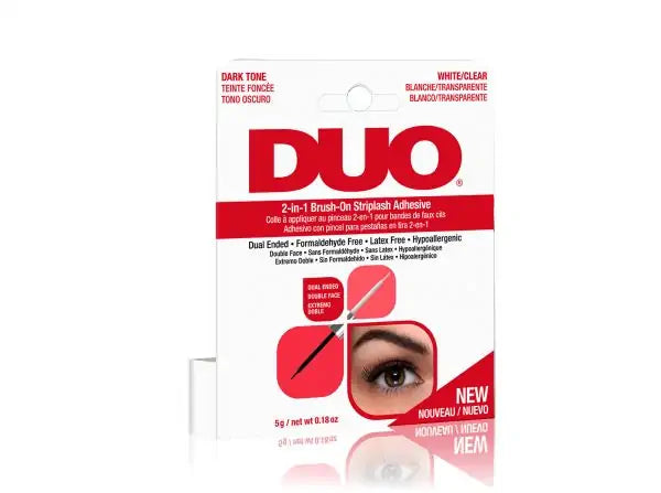 DUO 2-IN-1 BRUSH-ON STRIPLASH ADHESIVE (DARK & CLEAR) 0.18 OZ.