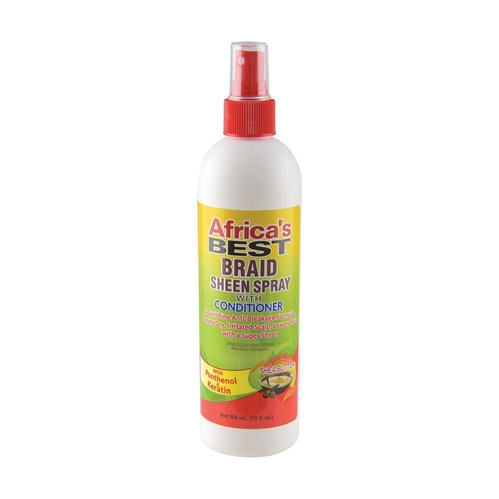 AFRICA’S BEST BRAID SHEEN SPRAY W/CONDITIONER 12 OZ.