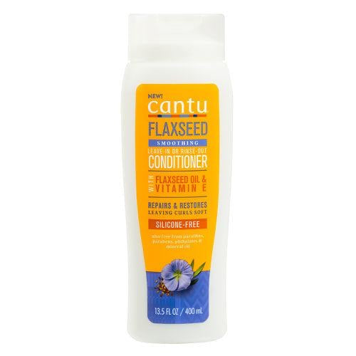 CANTU FLAXSEED SMOOTHING LEAVE-IN OR RINSE OUT CONDITIONER 13.5OZ