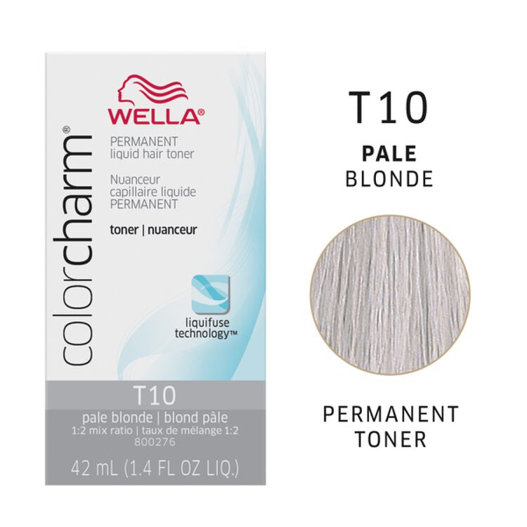 WELLA COLOR CHARM PERMANENT LIQUID HAIR TONERS 1.4 OZ.