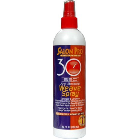 SALON PRO 30 SEC REFRESHING WEAVE SPRAY 12OZ