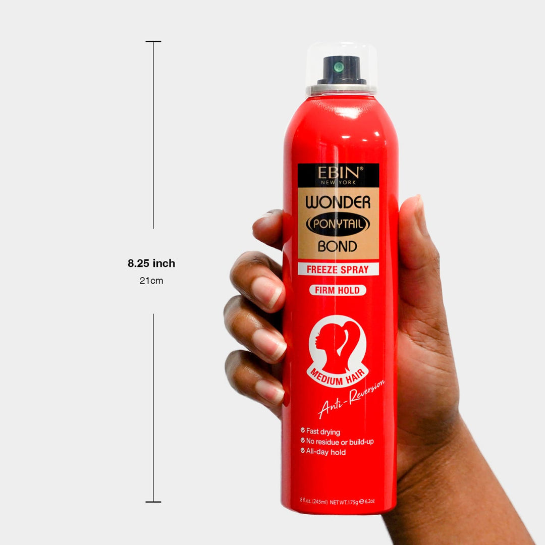 EBIN WONDER PONYTAIL BOND FREEZE SPRAY 8 OZ.