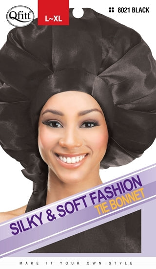 QFITT SILKY & SOFT TIE BONNET