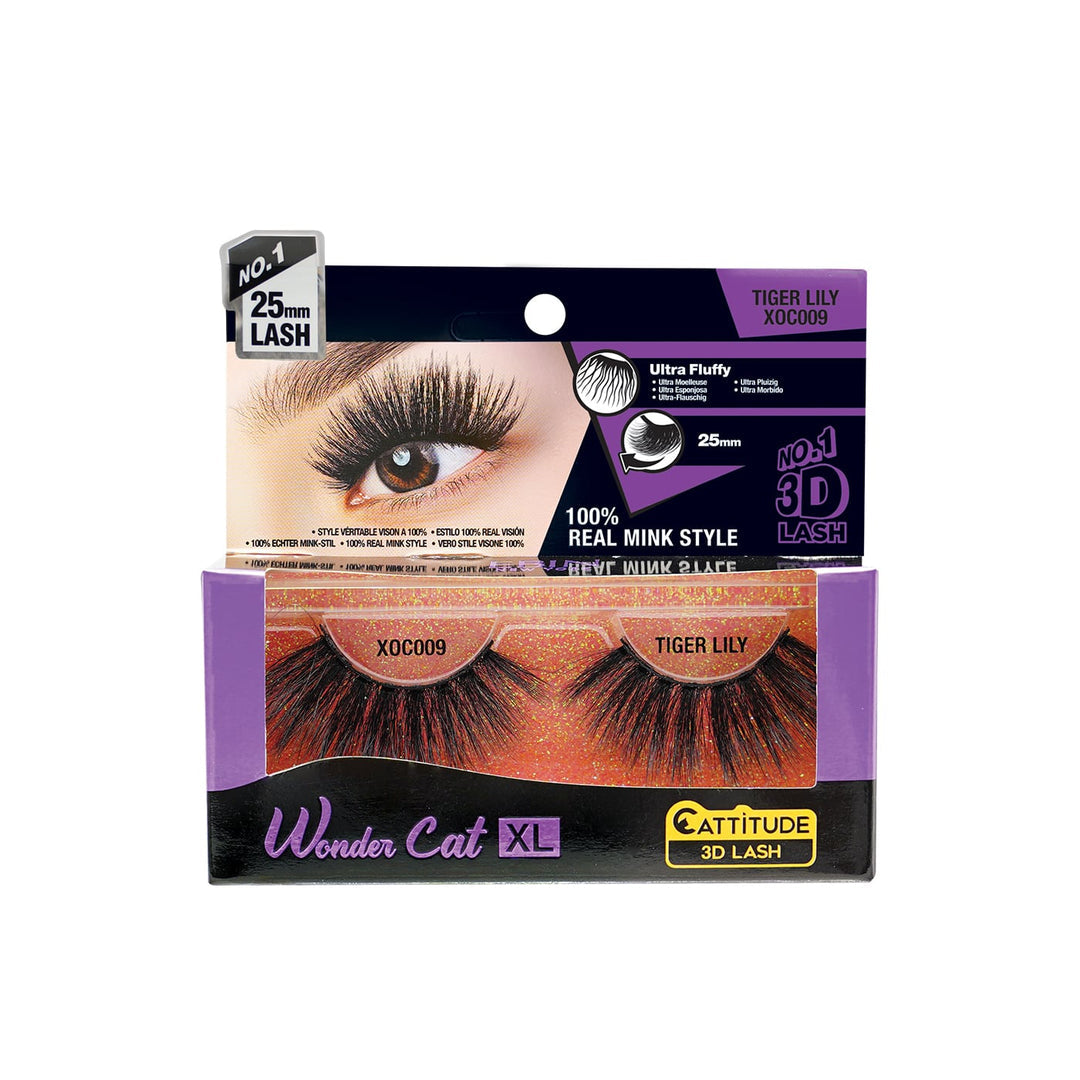 EBIN TIGER LILY - WONDER CAT XL 25MM 3D FAUX MINK LASHES