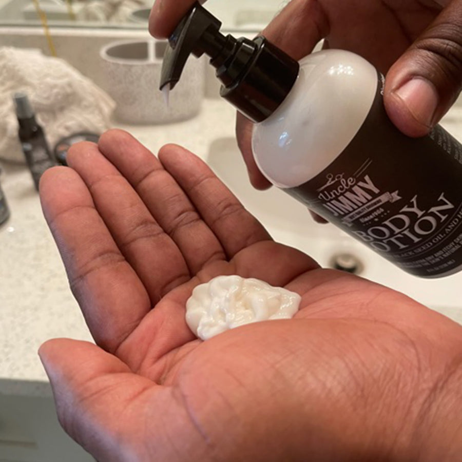UNCLE JIMMY BODY LOTION 8 OZ.