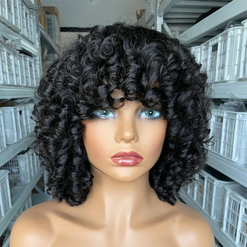 I SLAY HAIR 100% VIRGIN HUMAN HAIR - DEEP ROSE CURLS BOB WIG - 12”
