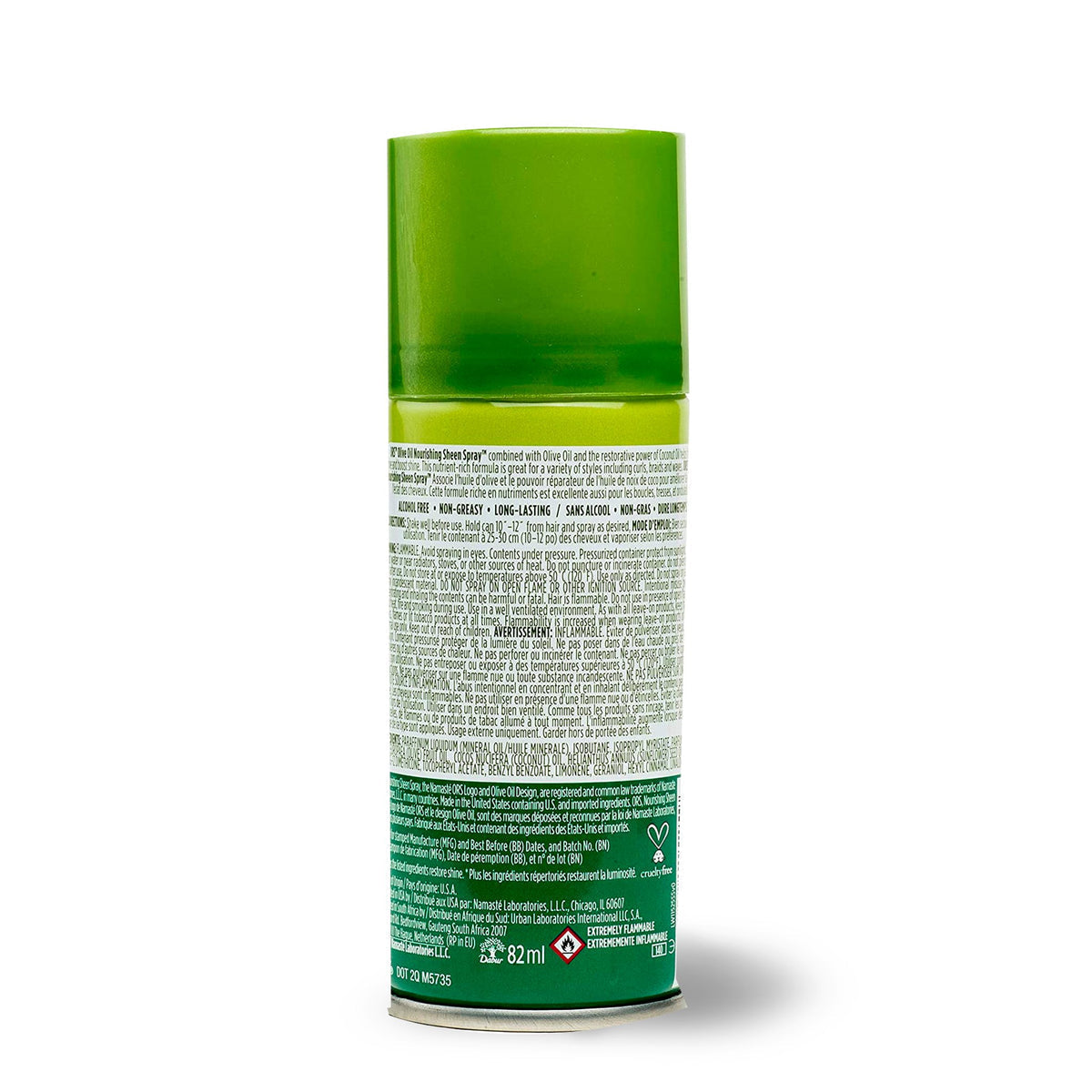 ORS OLIVE OIL NOURISHING SHEEN SPRAY INFUSED WITH COCONUT OIL
11.7 OZ.