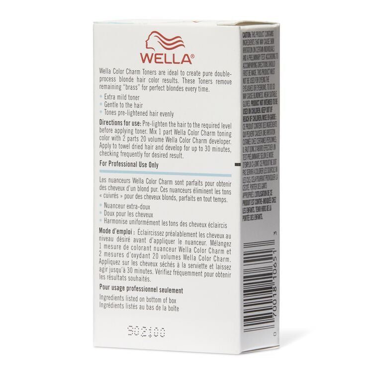 WELLA COLOR CHARM PERMANENT LIQUID HAIR TONERS 1.4 OZ.