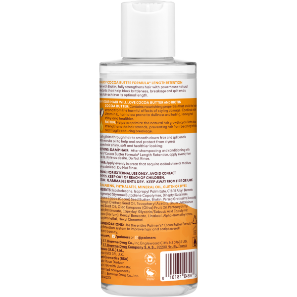 PALMER’S LENGTH RETENTION SHINE GLAZE SERUM + BIOTIN 6 FL.OZ.