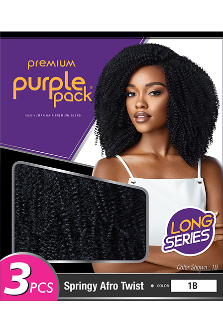 PURPLE PACK SPRINGY AFRO TWIST - 3PCS