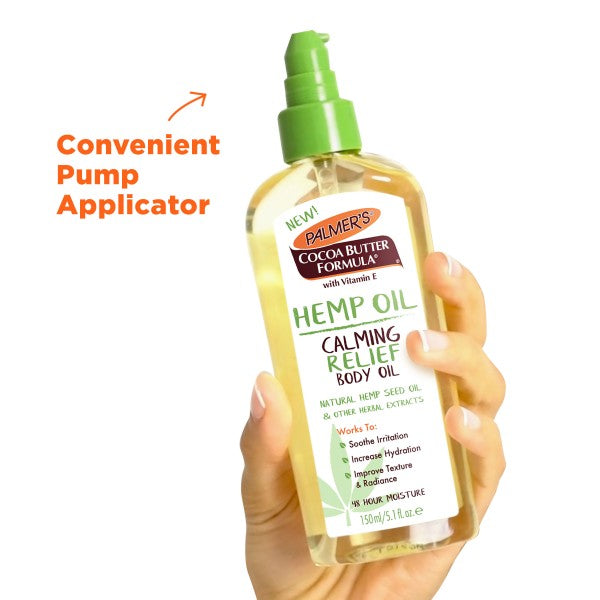 PALMERS HEMP OIL CALMING RELIEF BODY OIL 5.1 OZ.