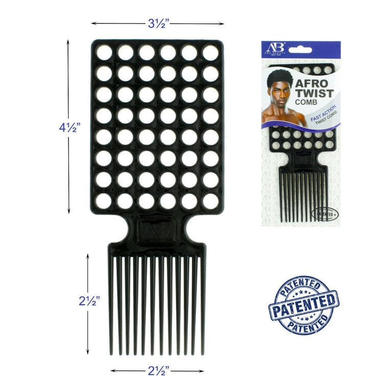 AFRO FAST ACTION TWIST COMB (CIRCLES)