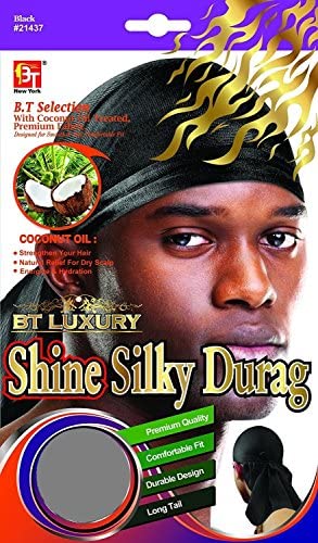 SHINE SILKY DURAG – COCONUT OIL TREATED