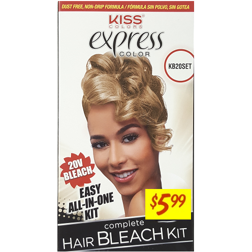 KISS EXPRESS COLOR COMPLETE HAIR 20V BLEACH KIT