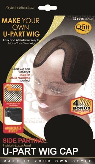 Qfitt Side Parting Invisible Lace Front U-Part Wig Cap #5016