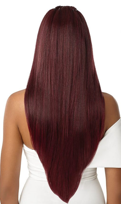 OUTRE SYNTHETIC PERFECT HAIRLINE 13X6 PRE-BRAIDED LACE FRONT WIG - IMAN