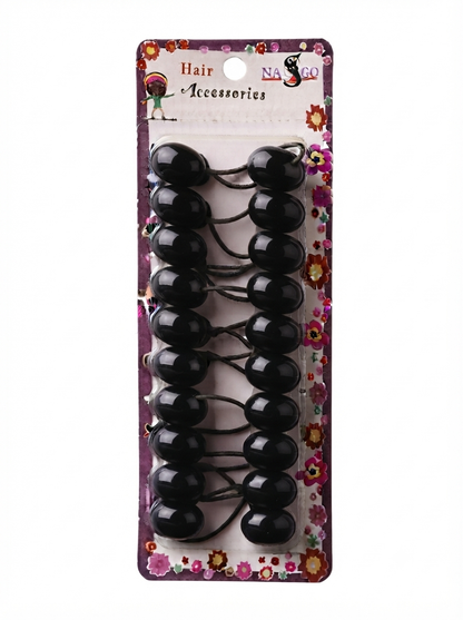 Nasgo Twin Beads Ponytail Holders