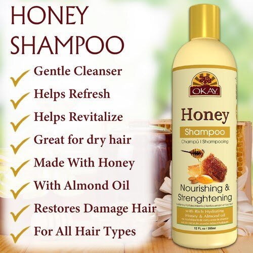 OKAY HONEY NOURISHING SHAMPOO, 12OZ