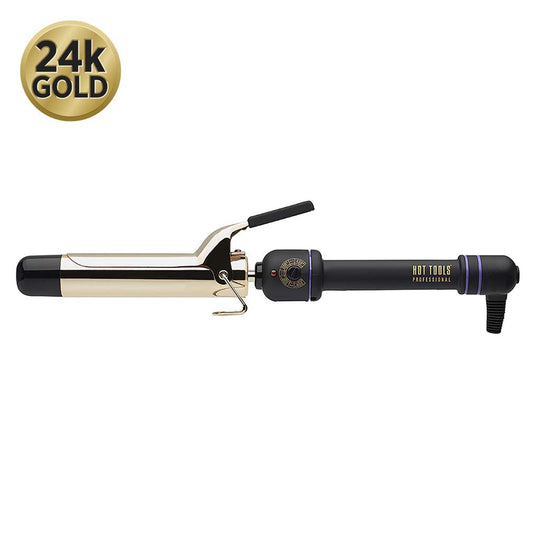 HOT TOOLS PROFESSIONAL 24K GOLD SPRING CURLING IRON 1.25" (HTC1110}