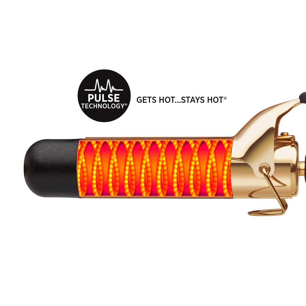 HOT TOOLS PROFESSIONAL 24K GOLD SPRING CURLING IRON 1.5" (HTC1102}