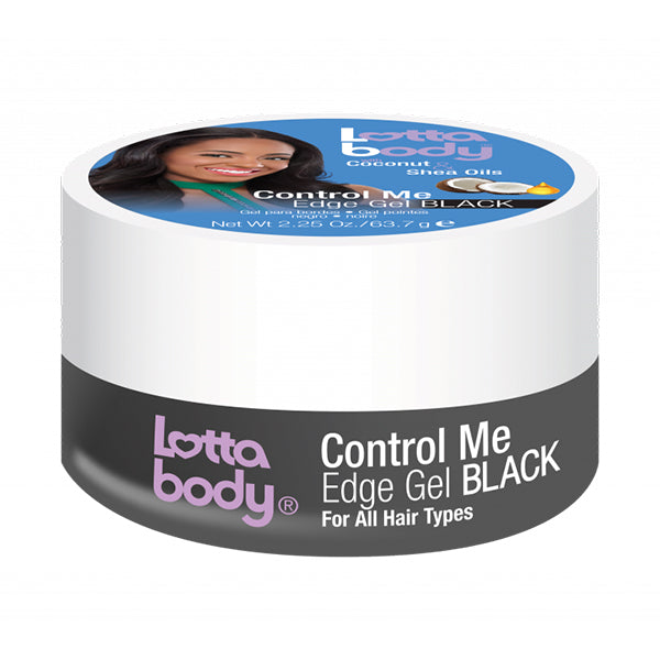 LOTTABODY CONTROL ME 24HR EDGE GEL BLACK, 2.25 OZ.