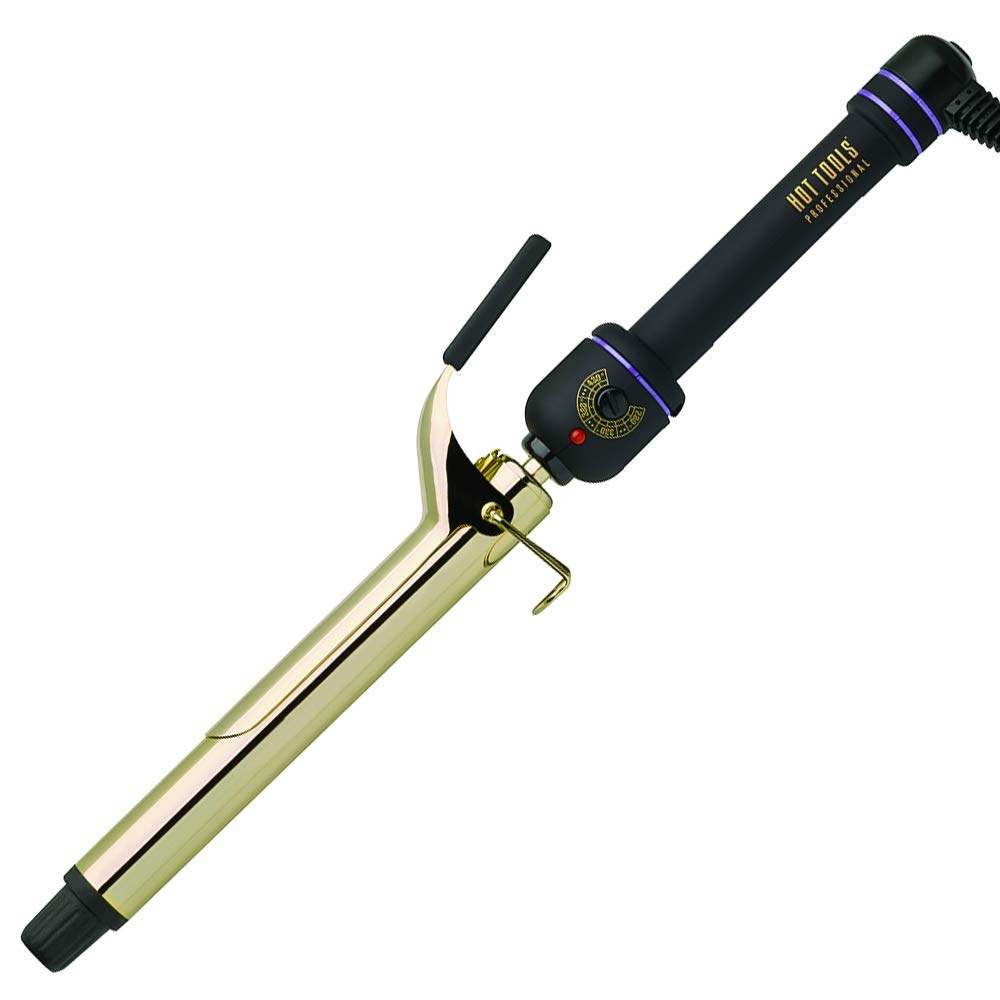 HOT TOOLS PROFESSIONAL 24K GOLD SPRING CURLING IRON 1" (HTC1181}