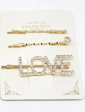 DREAM PLUS LOVE HAIR PINS 