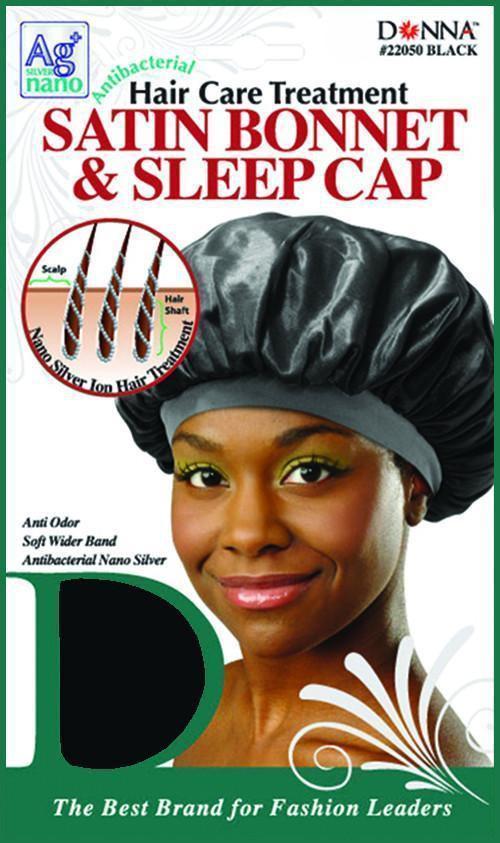 DONNA SATIN BONNET & SLEEP CAP