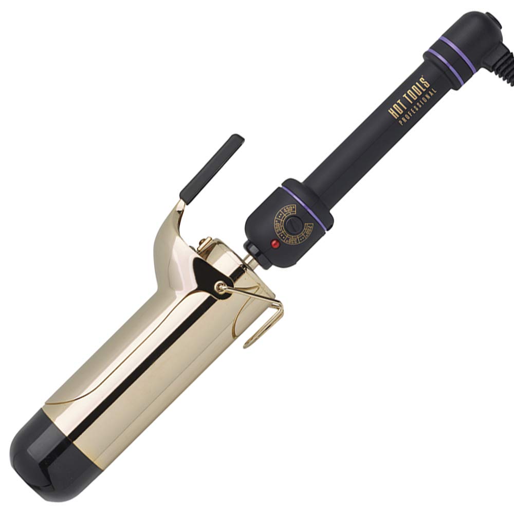 HOT TOOLS PROFESSIONAL 24K GOLD SPRING CURLING IRON 2" (HTC1111}